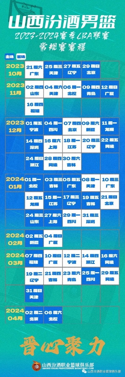 CBA新赛季赛程表公布，激战在即，谁主沉浮？